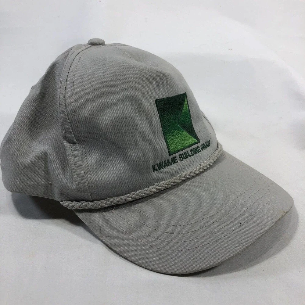 Kwame Building Group Rope Hat Cap Yupoong Adjustable Strap One Size Fits Most OS